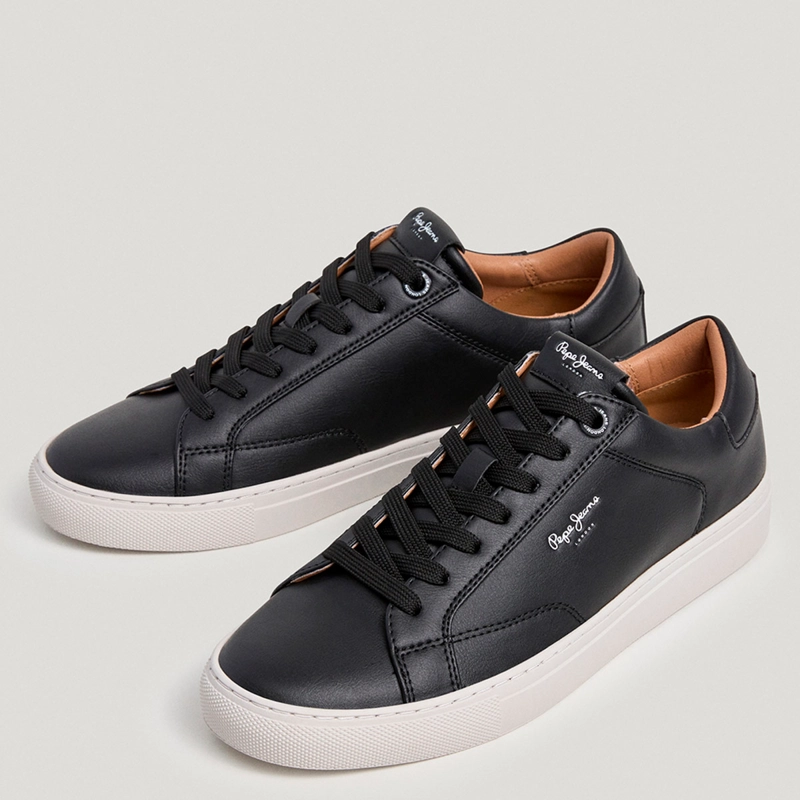 ZAPATILLAS HOMBRE PEPE JEANS LONDON CASUALES NEGRO JOE BASIC - 2
