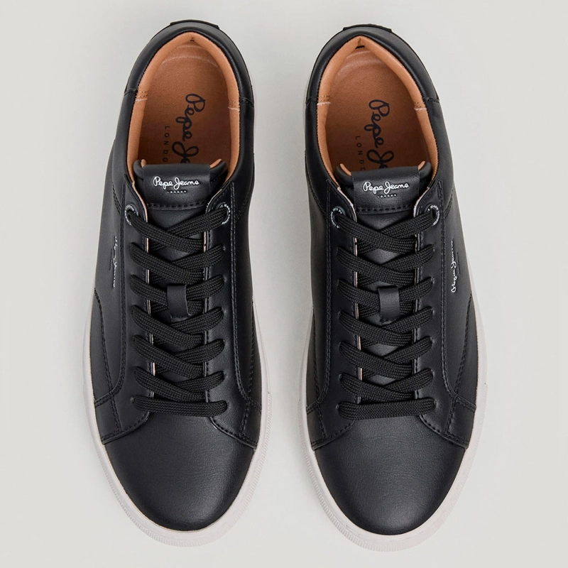 ZAPATILLAS HOMBRE PEPE JEANS LONDON CASUALES NEGRO JOE BASIC - 3