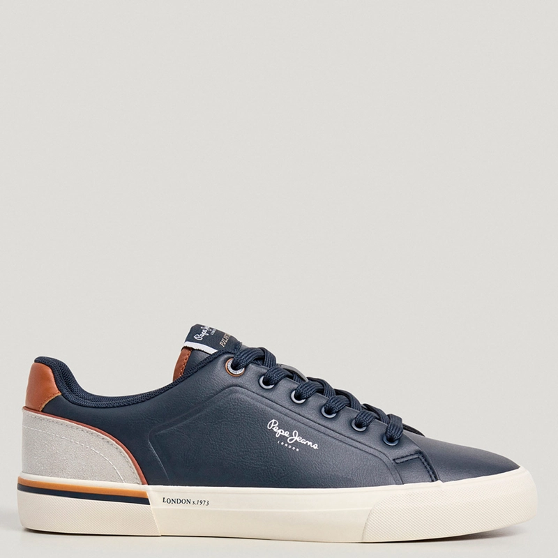 ZAPATILLAS HOMBRE PEPE JEANS LONDON CASUALES AZUL KENTON CAMPUS  - 1