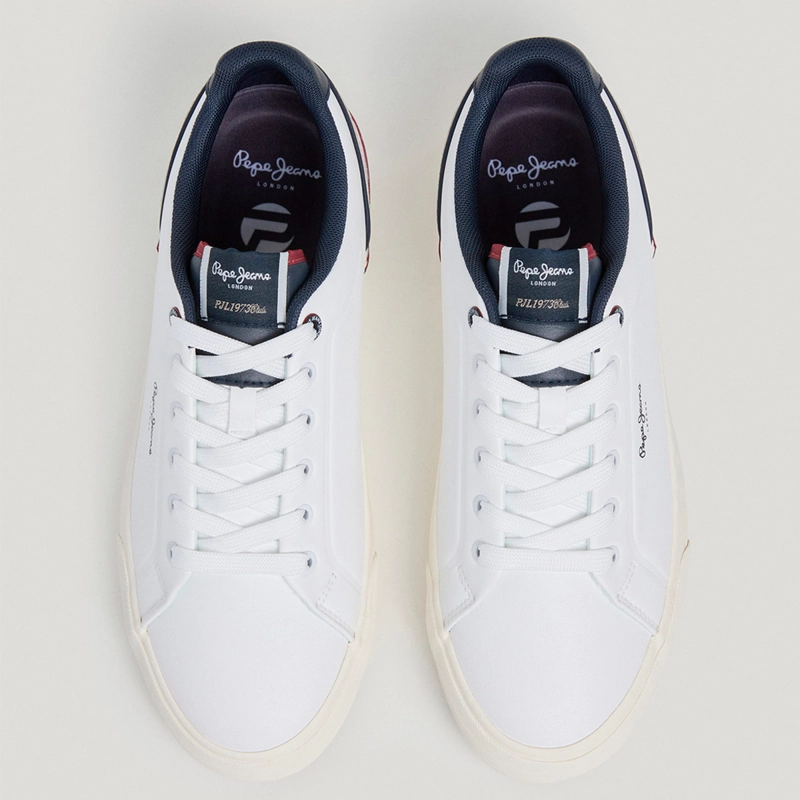 ZAPATILLAS HOMBRE PEPE JEANS LONDON CASUALES BLANCO KENTON CAMPUS  - 3