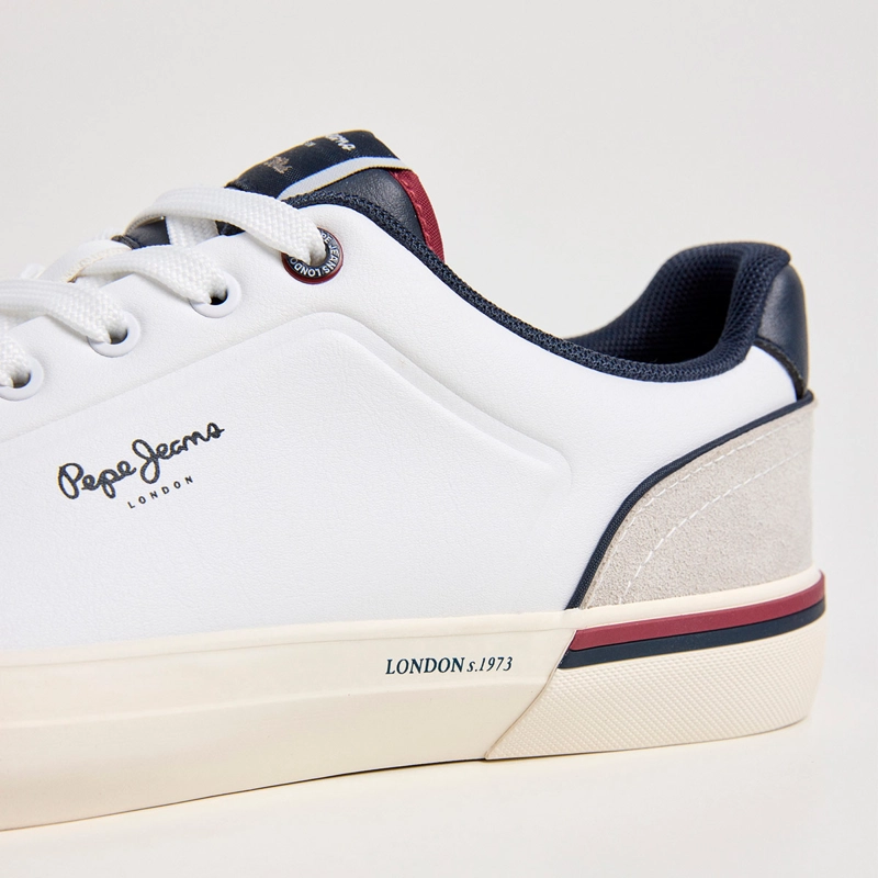 ZAPATILLAS HOMBRE PEPE JEANS LONDON CASUALES BLANCO KENTON CAMPUS  - 6