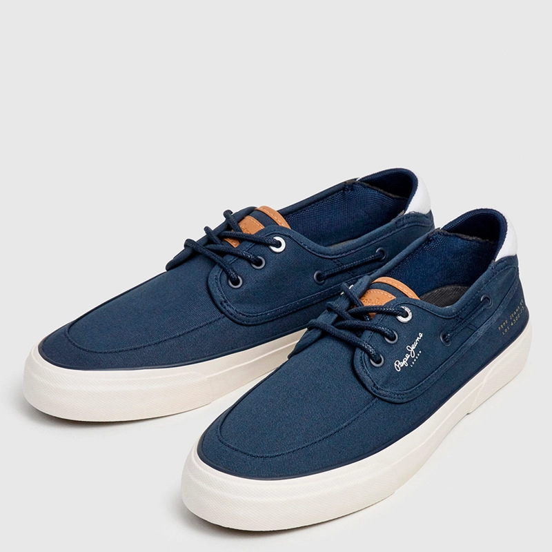 ZAPATILLAS HOMBRE PEPE JEANS LONDON CASUALES AZUL TAYLOR BOAT - 2