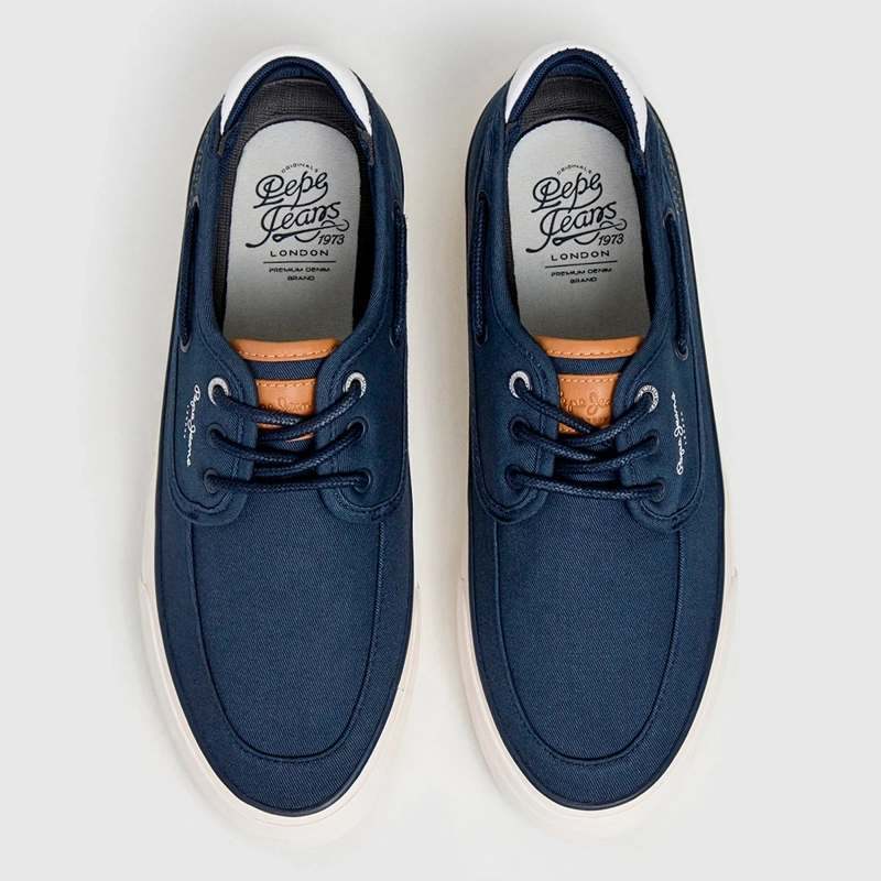 ZAPATILLAS HOMBRE PEPE JEANS LONDON CASUALES AZUL TAYLOR BOAT - 3