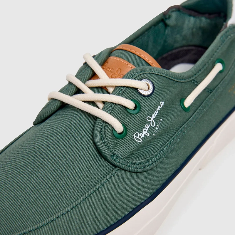 ZAPATILLAS HOMBRE PEPE JEANS LONDON CASUALES VERDE TAYLOR BOAT - 5