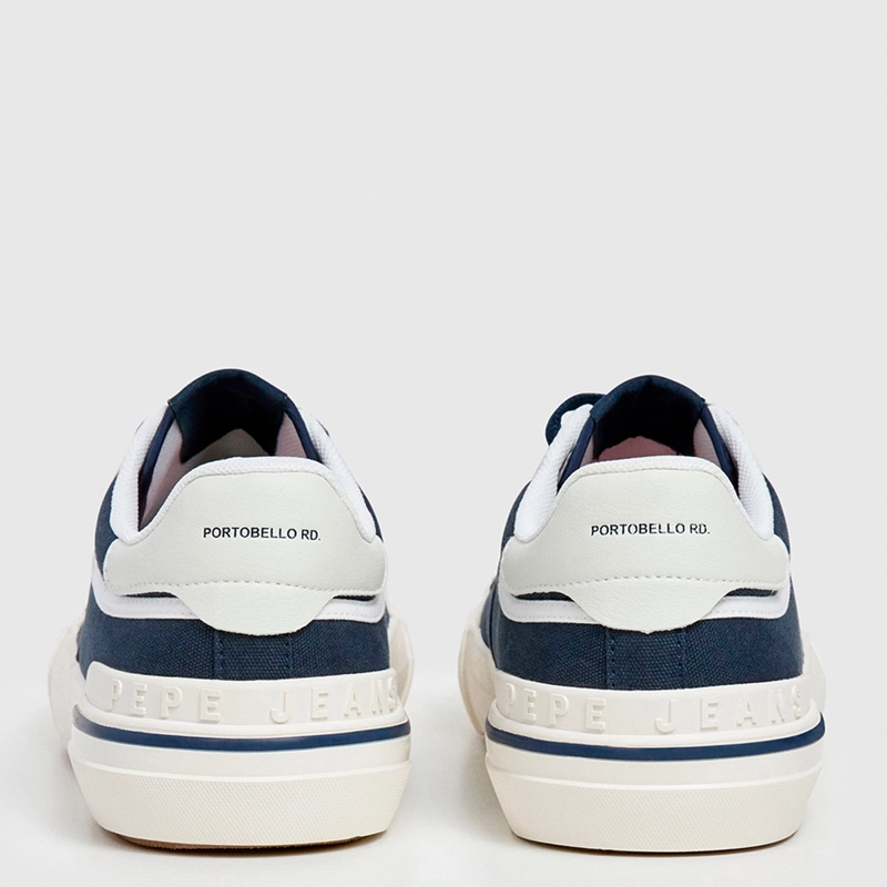 ZAPATILLAS HOMBRE PEPE JEANS LONDON CASUALES AZUL NOLAN BASIC - 4