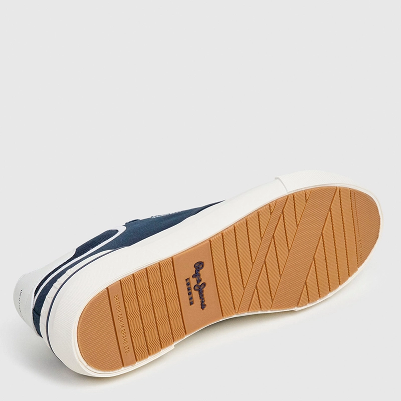 ZAPATILLAS HOMBRE PEPE JEANS LONDON CASUALES AZUL NOLAN BASIC - 5
