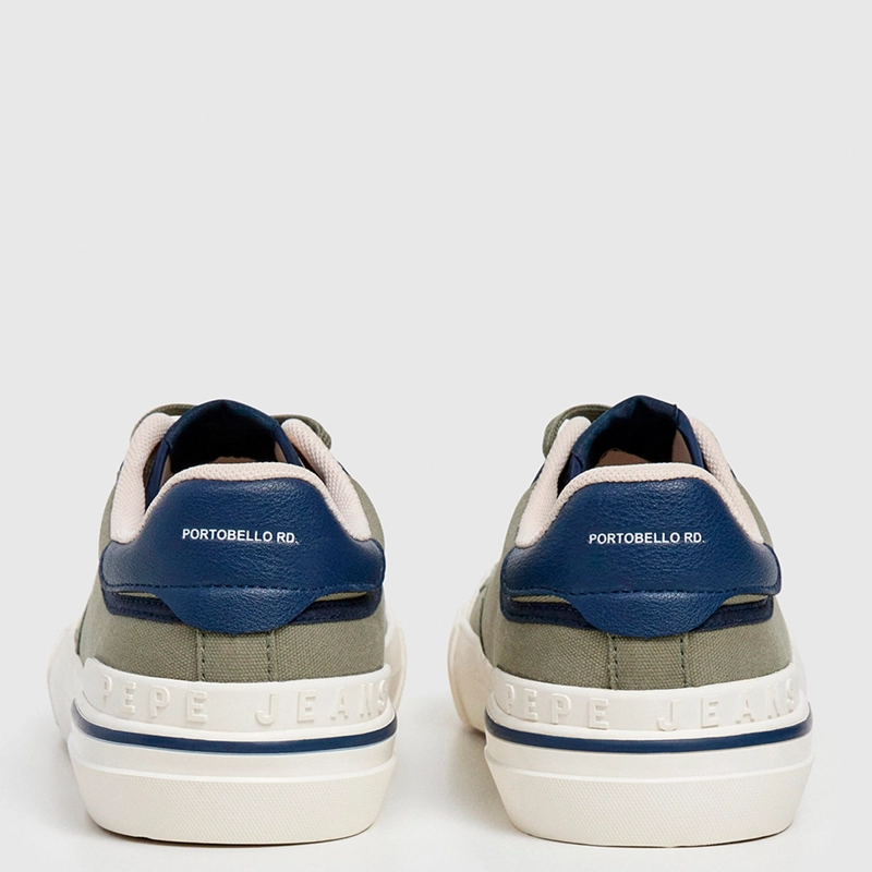 ZAPATILLAS HOMBRE PEPE JEANS LONDON CASUALES VERDE NOLAN BASIC - 4