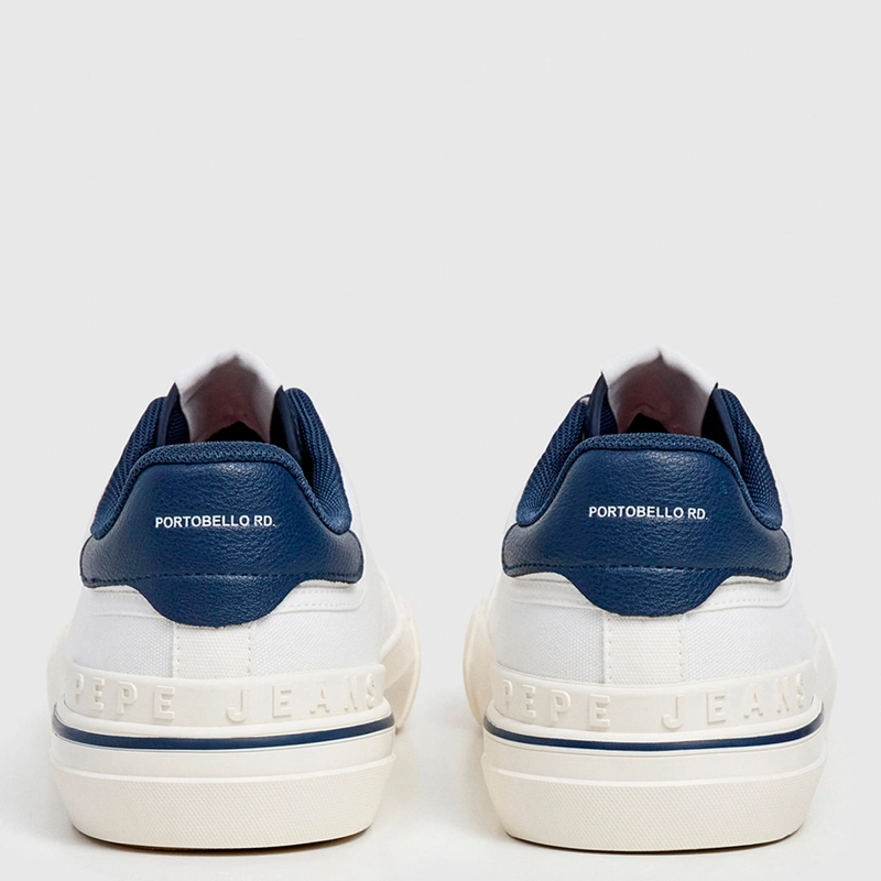 ZAPATILLAS HOMBRE PEPE JEANS LONDON CASUALES BLANCO NOLAN BASIC - 4
