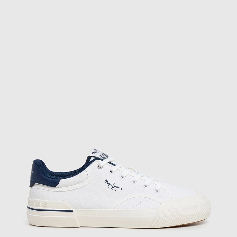 ZAPATILLAS HOMBRE PEPE JEANS LONDON CASUALES BLANCO NOLAN BASIC - 1