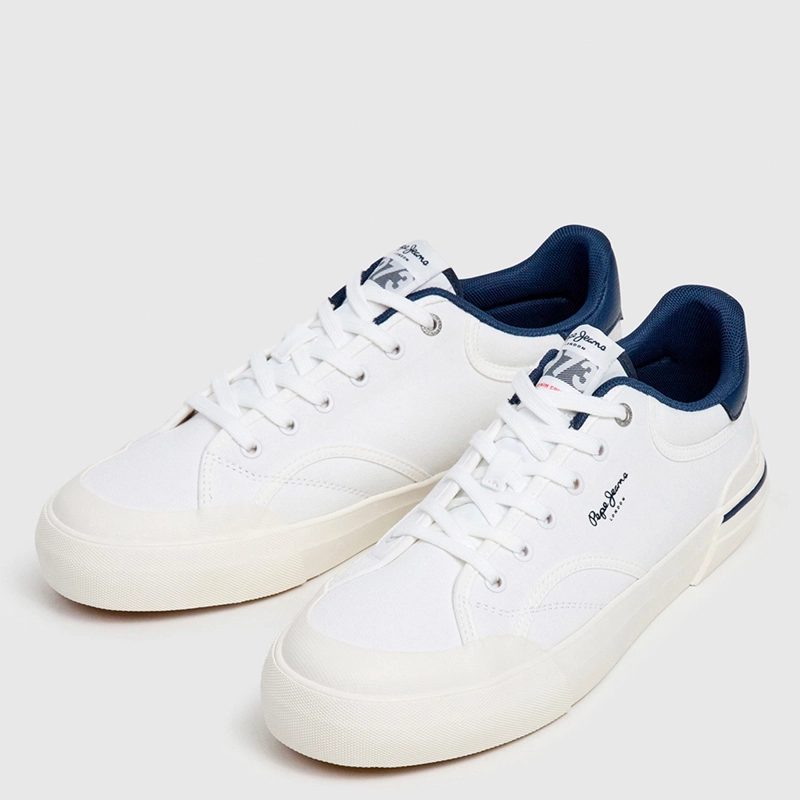 ZAPATILLAS HOMBRE PEPE JEANS LONDON CASUALES BLANCO NOLAN BASIC - 2
