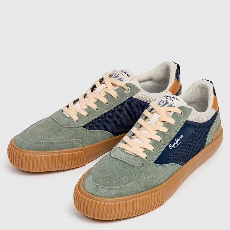ZAPATILLAS HOMBRE PEPE JEANS LONDON CASUALES VERDE NOLAN STREET - 2