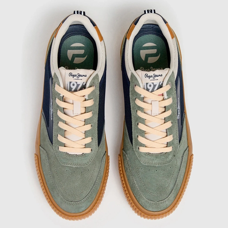 ZAPATILLAS HOMBRE PEPE JEANS LONDON CASUALES VERDE NOLAN STREET - 3