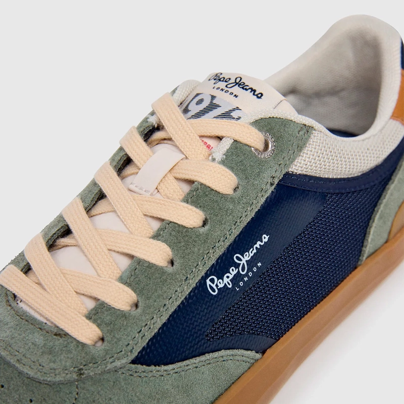 ZAPATILLAS HOMBRE PEPE JEANS LONDON CASUALES VERDE NOLAN STREET - 6