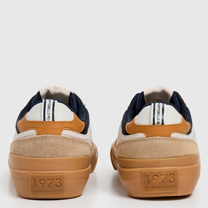 ZAPATILLAS HOMBRE PEPE JEANS LONDON CASUALES BEIGE NOLAN STREET - 4