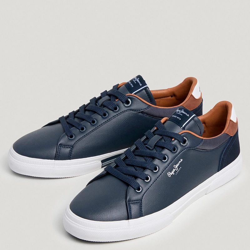 ZAPATILLAS HOMBRE PEPE JEANS LONDON CASUALES AZUL KENTON COURT - 2