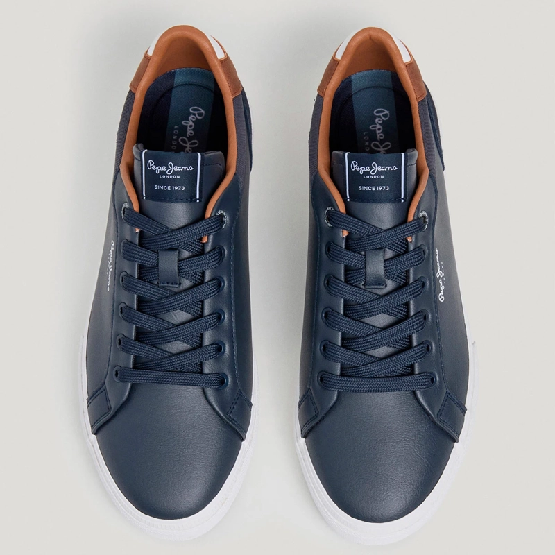 ZAPATILLAS HOMBRE PEPE JEANS LONDON CASUALES AZUL KENTON COURT - 3