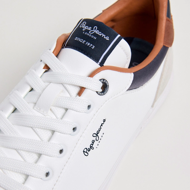 ZAPATILLAS HOMBRE PEPE JEANS LONDON CASUALES BLANCO KENTON COURT - 6