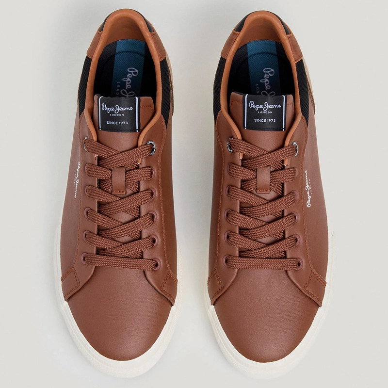 ZAPATILLAS HOMBRE PEPE JEANS LONDON CASUALES CAFÉ KENTON COURT - 3
