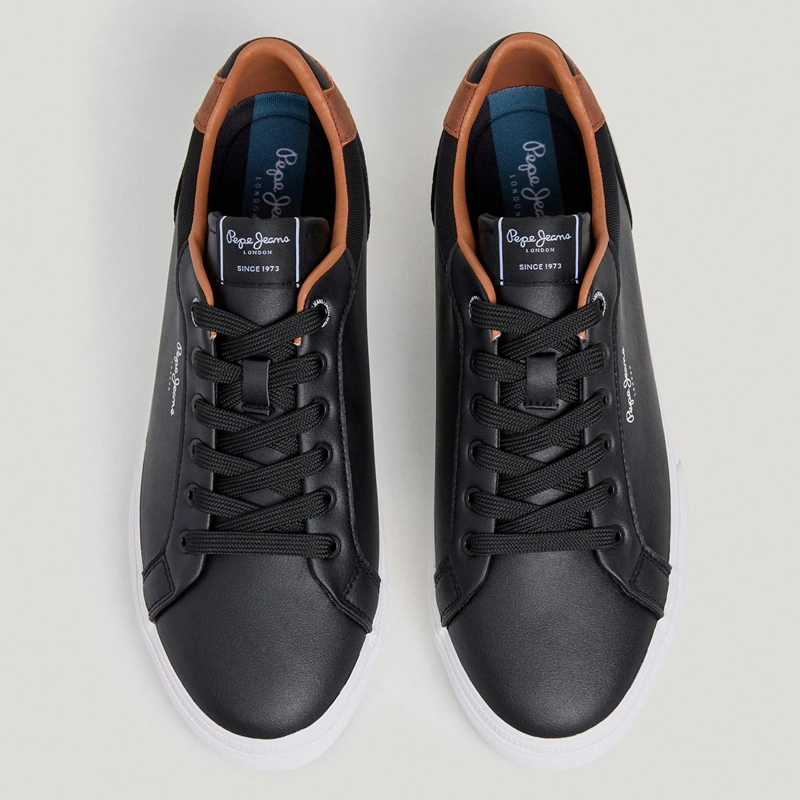 ZAPATILLAS HOMBRE PEPE JEANS LONDON CASUALES NEGRO KENTON COURT - 3