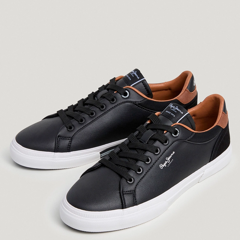 ZAPATILLAS HOMBRE PEPE JEANS LONDON CASUALES NEGRO KENTON COURT - 2