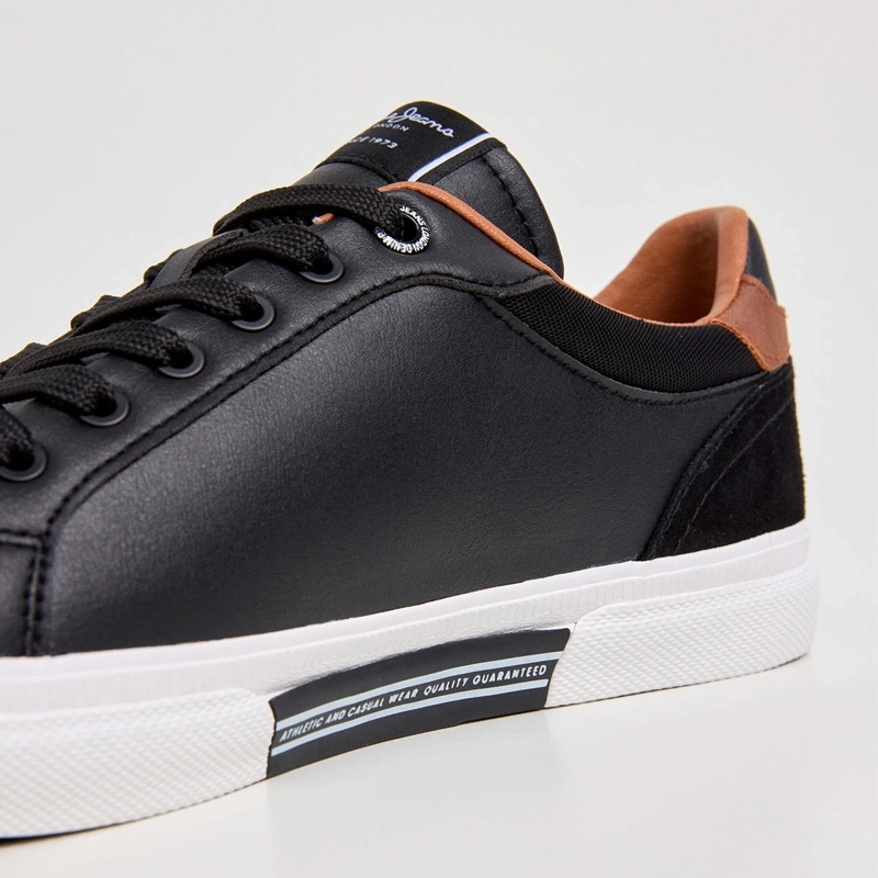 ZAPATILLAS HOMBRE PEPE JEANS LONDON CASUALES NEGRO KENTON COURT - 6