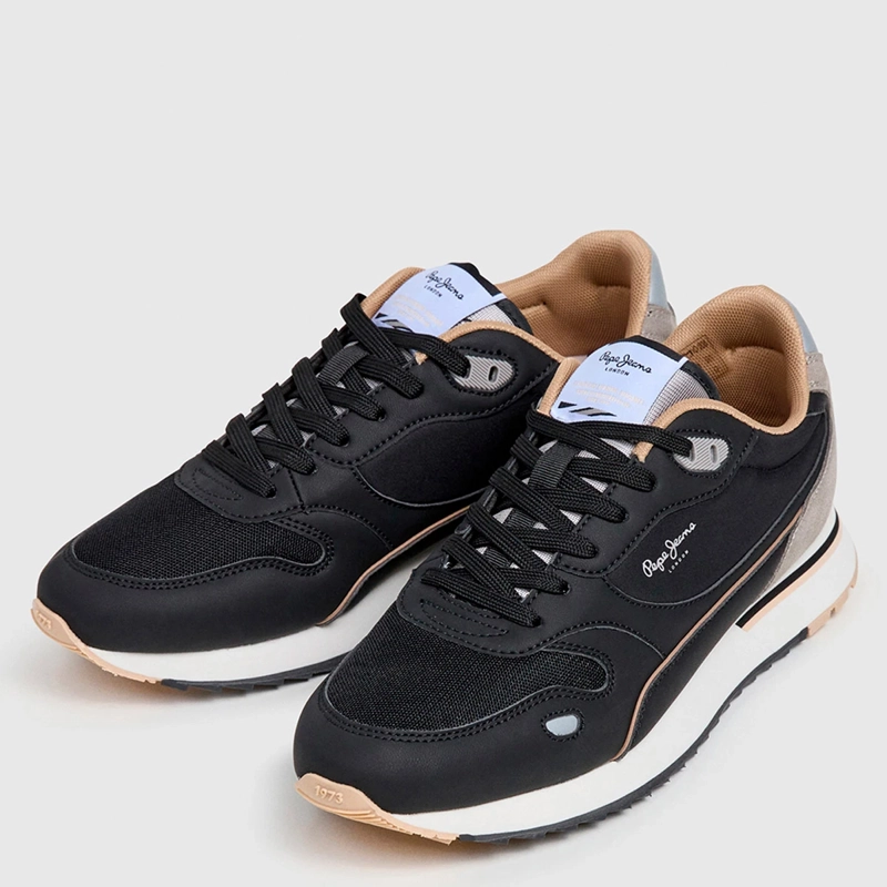 ZAPATILLAS HOMBRE PEPE JEANS LONDON CASUALES NEGRO BEXLEY CITY - 2