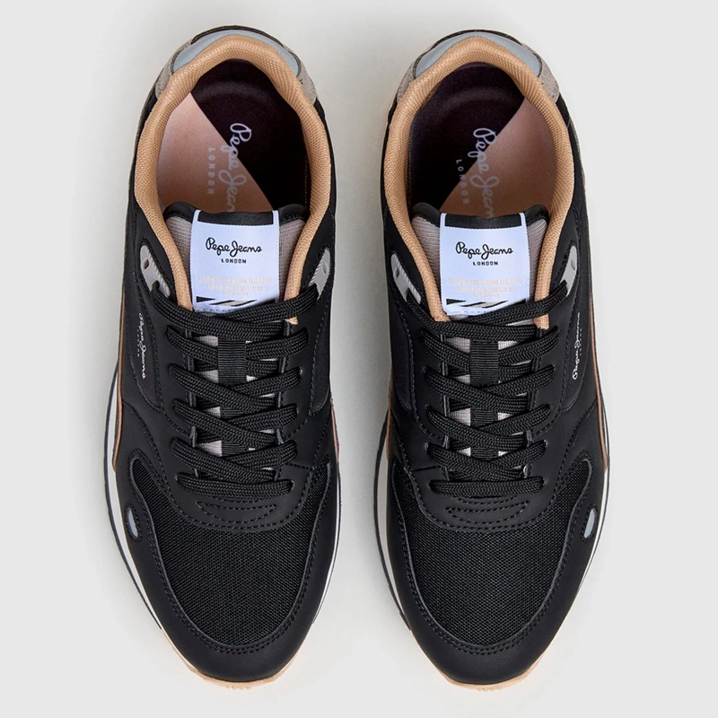 ZAPATILLAS HOMBRE PEPE JEANS LONDON CASUALES NEGRO BEXLEY CITY - 3