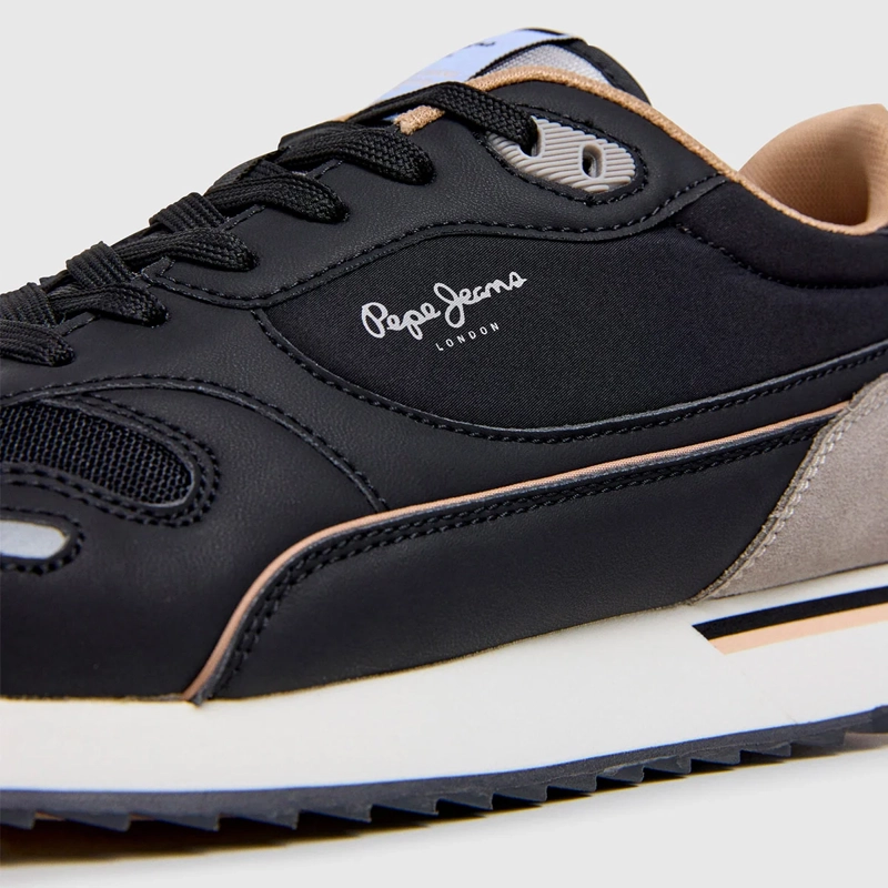 ZAPATILLAS HOMBRE PEPE JEANS LONDON CASUALES NEGRO BEXLEY CITY - 6