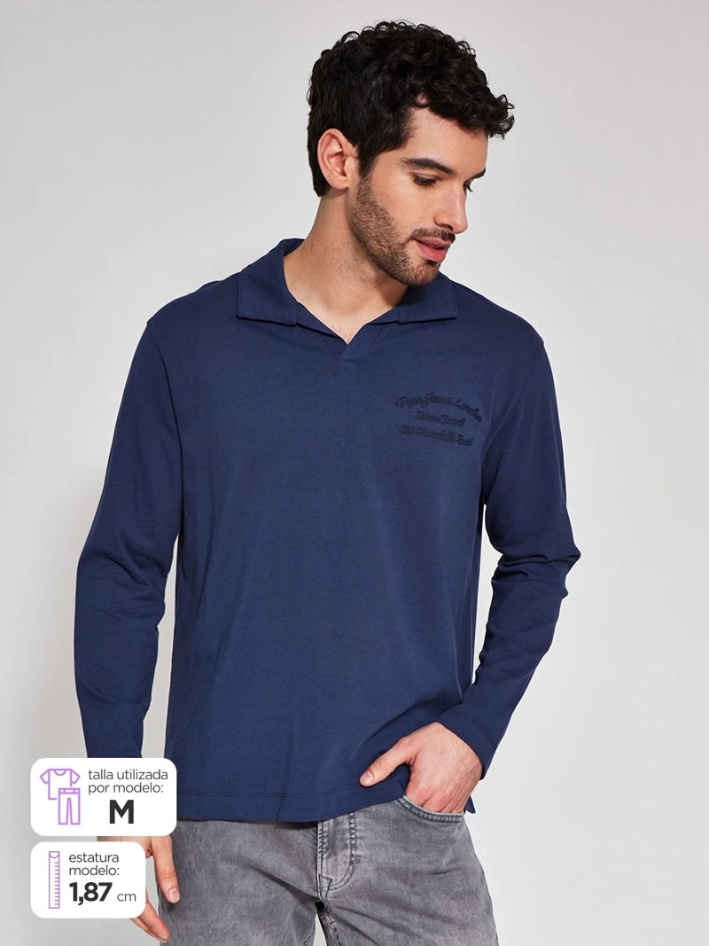 POLERA HOMBRE PEPE JEANS ALGODÓN MANGA LARGA - 1