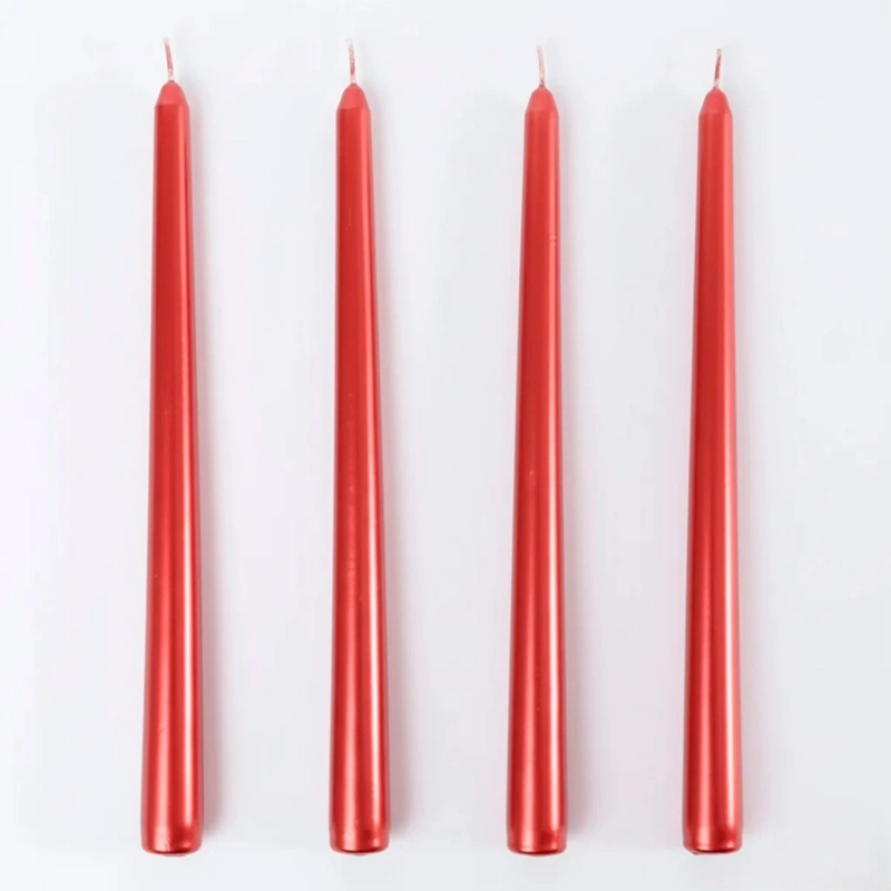 SET X4 VELAS RIPLEY HOME 25 CM ROJO - 2