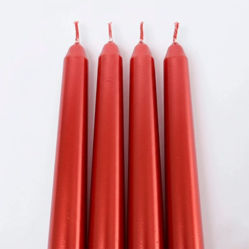SET X4 VELAS RIPLEY HOME 25 CM ROJO - 3