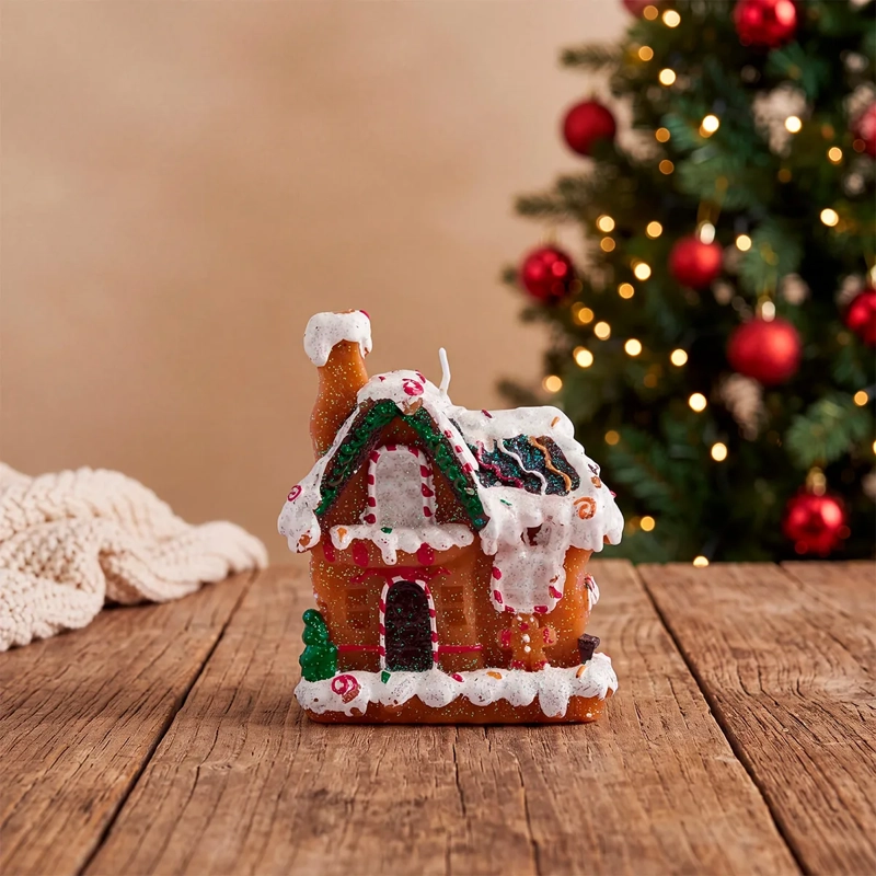 ADORNO NAVIDEÑO RIPLEY HOME VELA GINGERHOUSE - 1