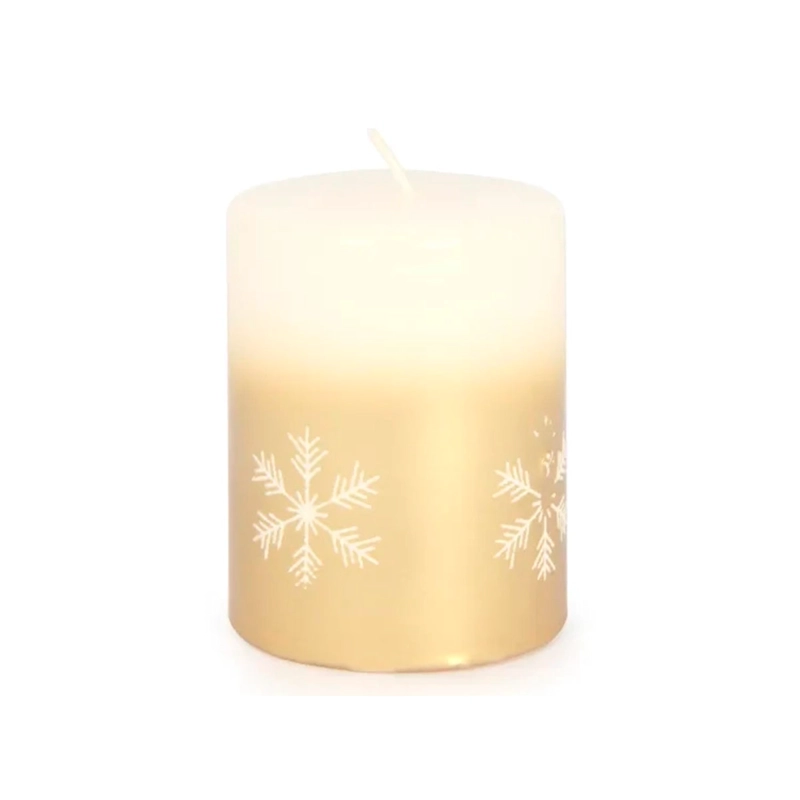 VELA RIPLEY HOME SNOWFLAKE 9 CM DORADO - 1
