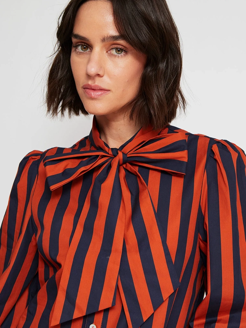 BLUSA MUJER MARQUIS ALGODÓN LAZO - 4