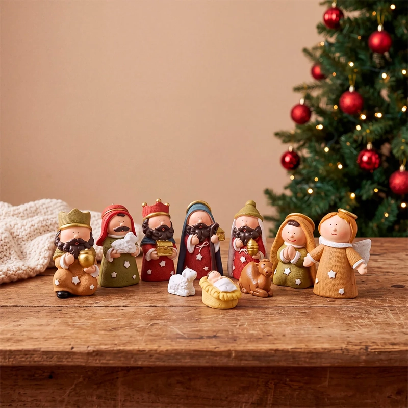 PESEBRE RIPLEY HOME 10 PIEZAS COLORES - 1