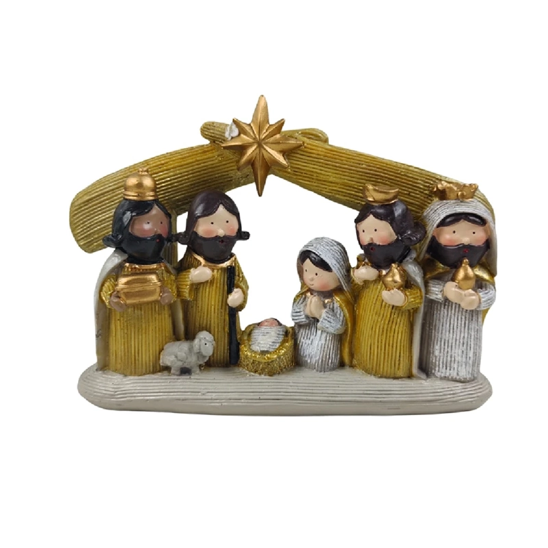 PESEBRE RIPLEY HOME 1 PIEZA 6 CM DORADO/GRIS - 2