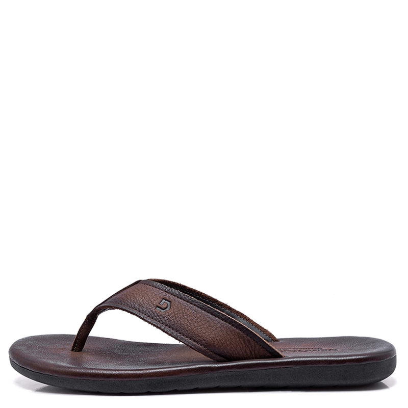 SANDALIAS HOMBRE DEMOCRATA CAFÉ ZION CUERO - 1
