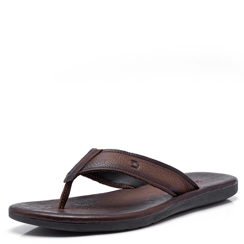 SANDALIAS HOMBRE DEMOCRATA CAFÉ ZION CUERO - 2