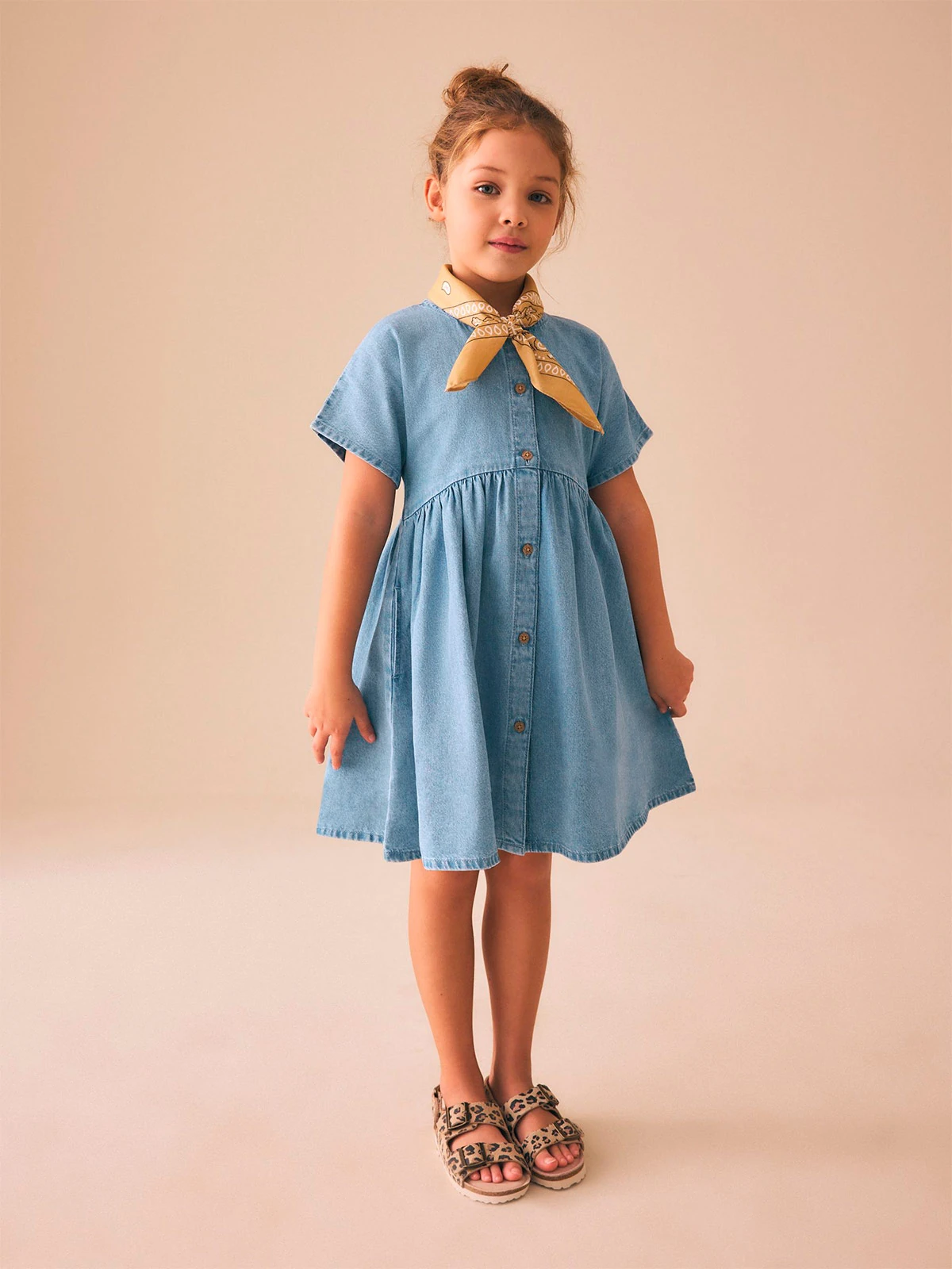 VESTIDO NIÑA NEXT ALGODÓN  - 1