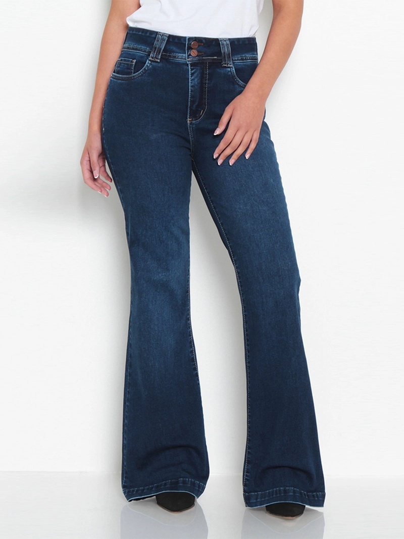 JEANS MUJER WADOS ALGODÓN TIRO ALTO - 2