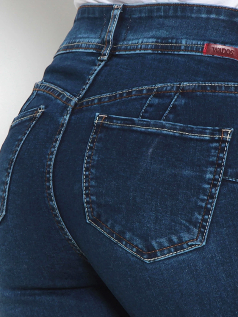 JEANS MUJER WADOS ALGODÓN TIRO ALTO - 5