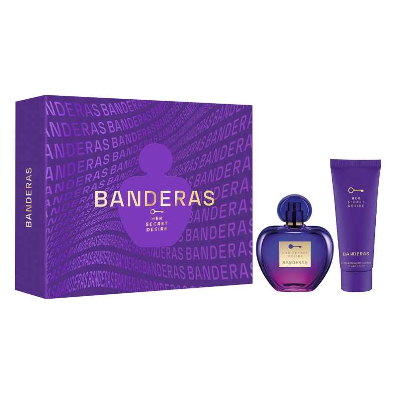 ESTUCHE PERFUME MUJER ANTONIO BANDERAS HER SECRET DESIRE EDT 80ML+75ML - 1