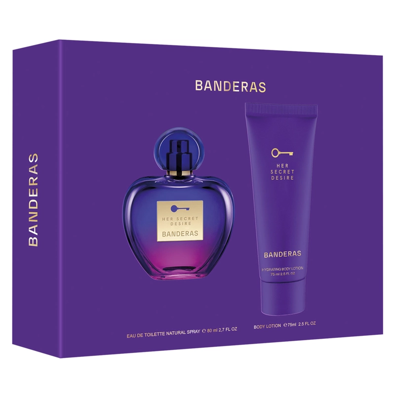 ESTUCHE PERFUME MUJER ANTONIO BANDERAS HER SECRET DESIRE EDT 80ML+75ML - 2