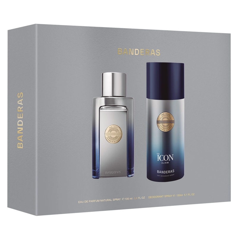 ESTUCHE PERFUME HOMBRE ANTONIO BANDERAS THE ICON ELIXIR EDP 100ML+150ML - 2