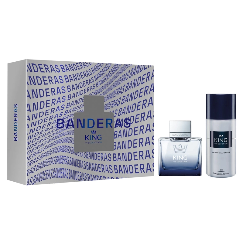ESTUCHE PERFUME HOMBRE ANTONIO BANDERAS KING OF SEDUCTION EDT 100ML+150ML - 1