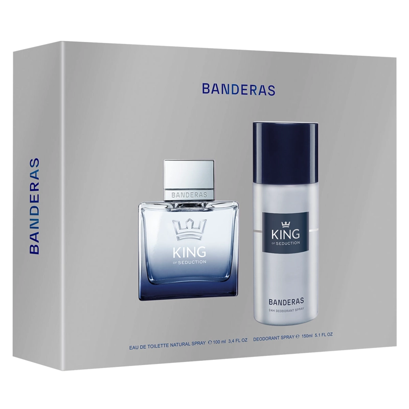 ESTUCHE PERFUME HOMBRE ANTONIO BANDERAS KING OF SEDUCTION EDT 100ML+150ML - 2
