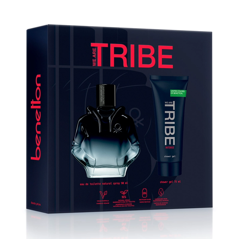 ESTUCHE PERFUME HOMBRE BENETTON UNITED COLORS WE ARE TRIBE INTENSE EDP 90ML+75ML  - 3