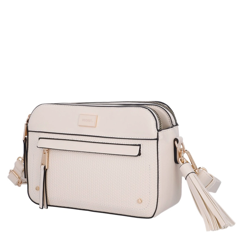  CARTERA BANDOLERA SECRET AKRANESS BEIGE  - 2