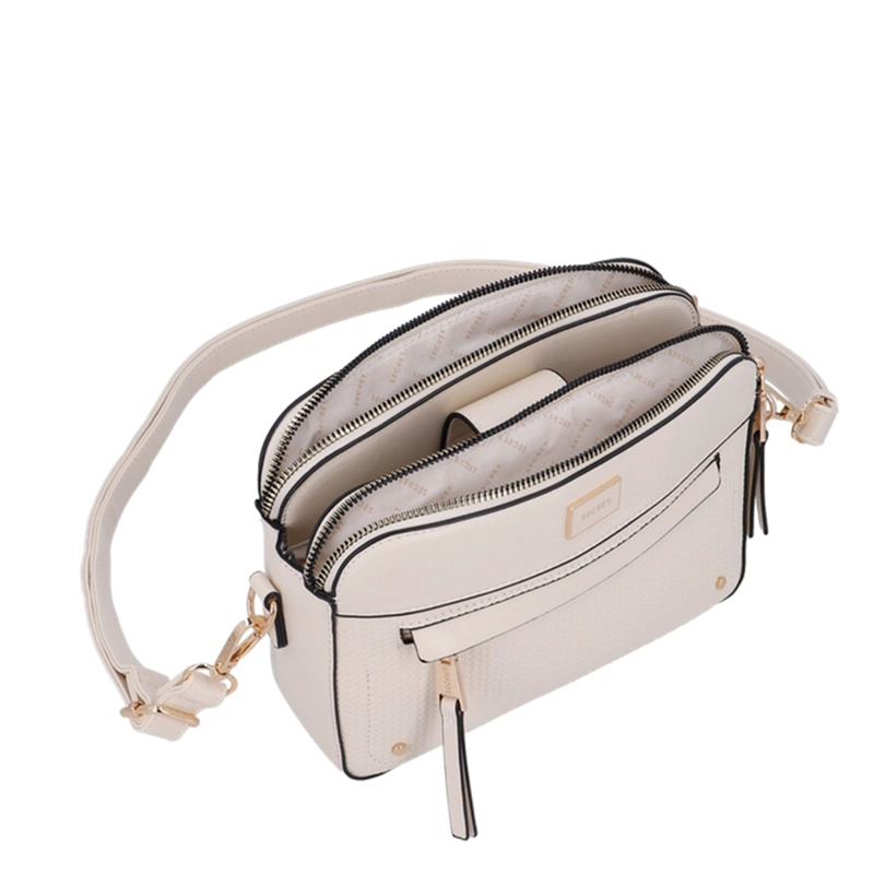  CARTERA BANDOLERA SECRET AKRANESS BEIGE  - 4