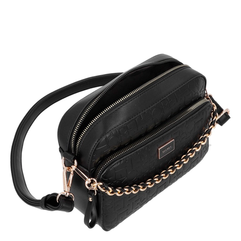  CARTERA BANDOLERA SECRET AMBERES NEGRO  - 4
